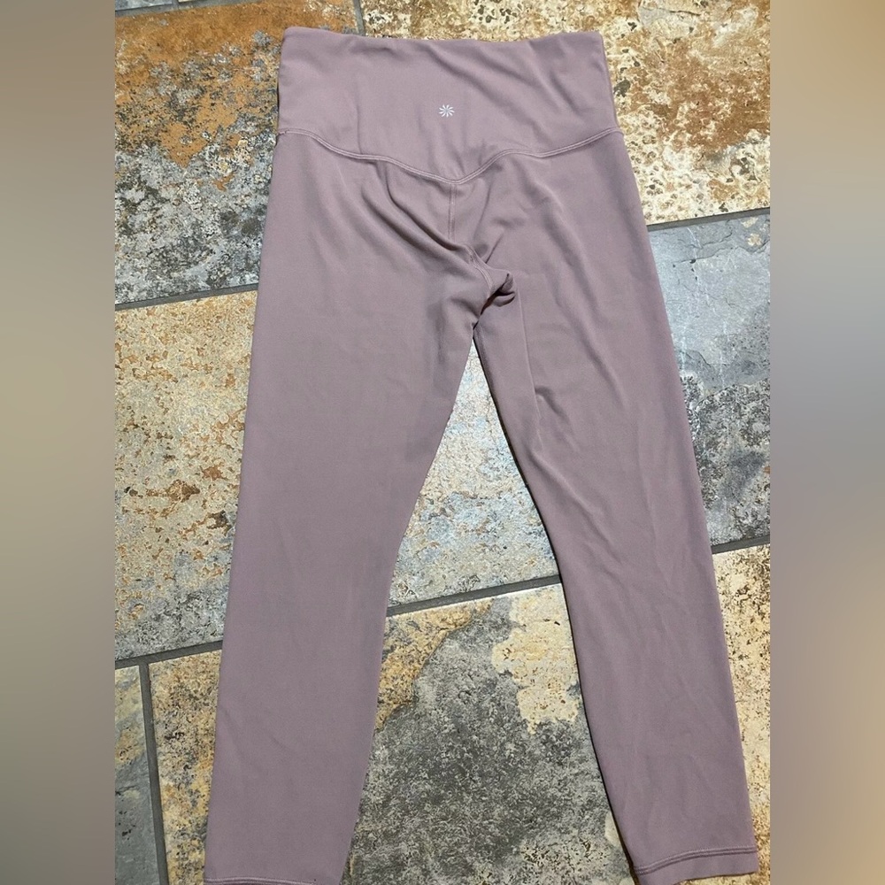 Athleta Women’s High Rise Elation Tights 7/8 Length Workout Lilac Small PETITE